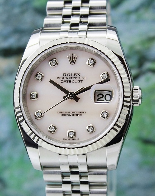 (image for) A ROLEX MEN SIZE DATEJUST OYSTER PERPETUAL / MOP / 116234